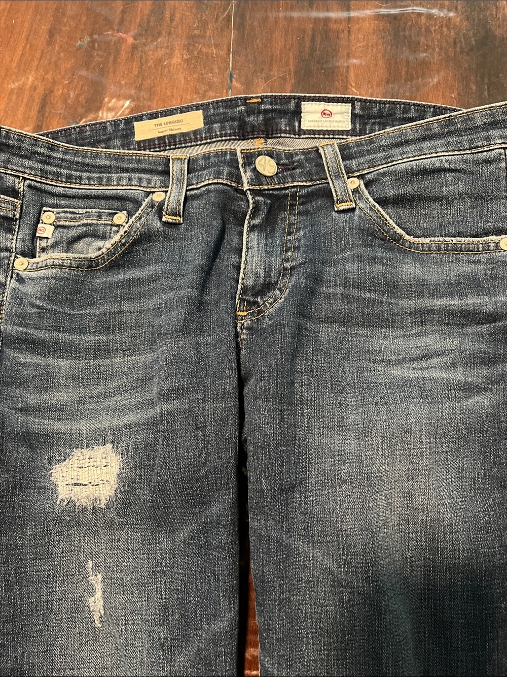 Ag Adriano Goldschmied Dark Blue Skinny Jeans - Picture 6 of 16